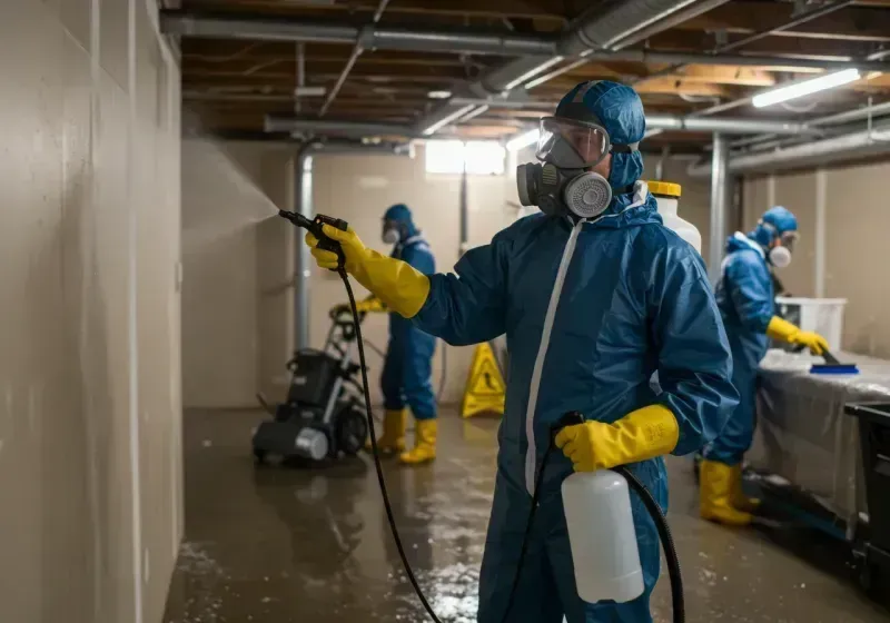 Basement Sanitization and Antimicrobial Treatment process in Temelec, CA